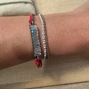 Leather and Baguette Bracelet